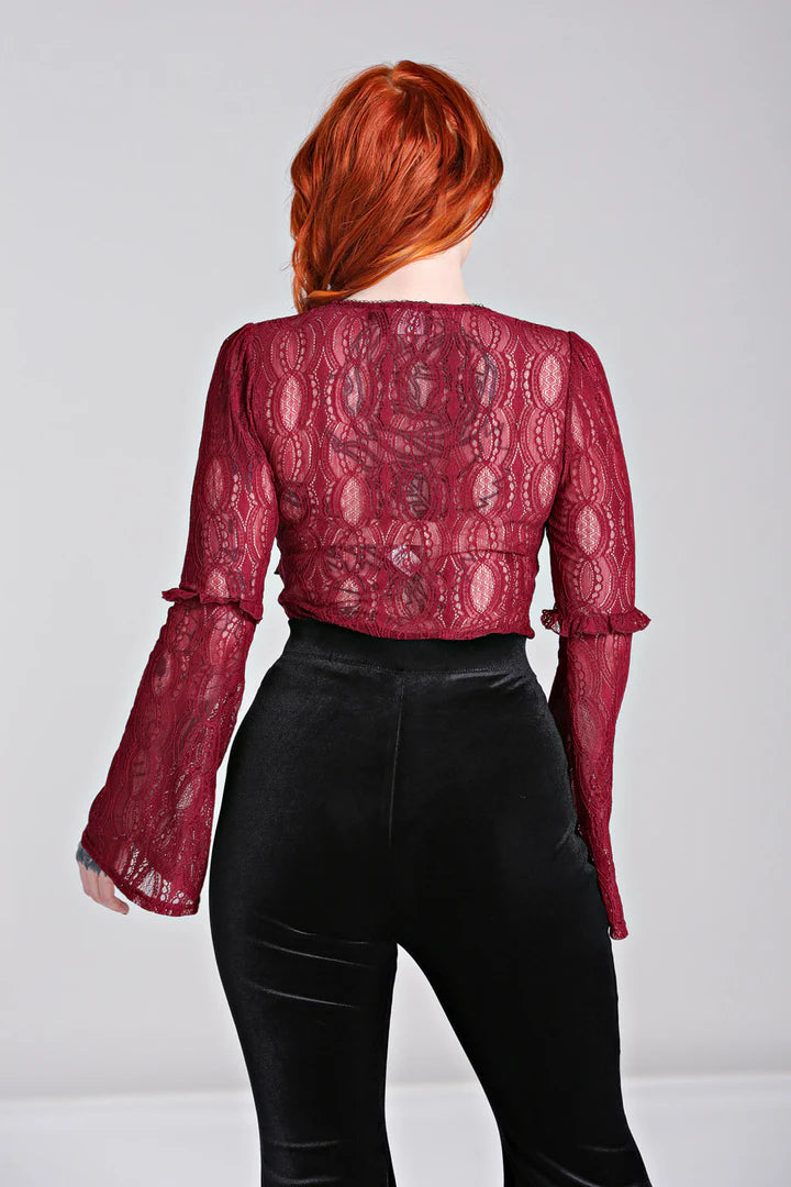 Rhea Top Burgundy