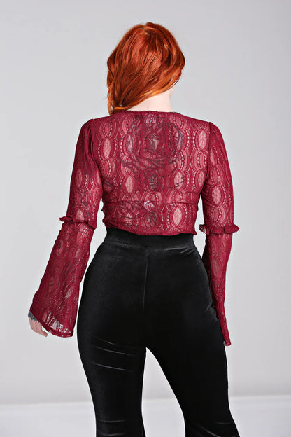 Rhea Top Burgundy