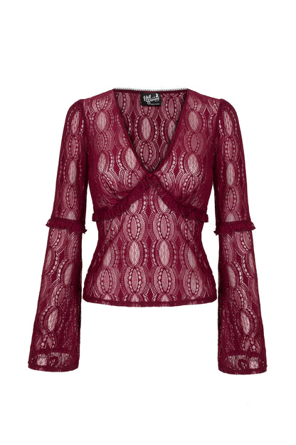 Rhea Top Burgundy