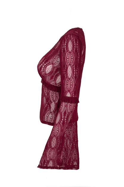 Rhea Top Burgundy