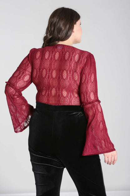 Rhea Top Burgundy