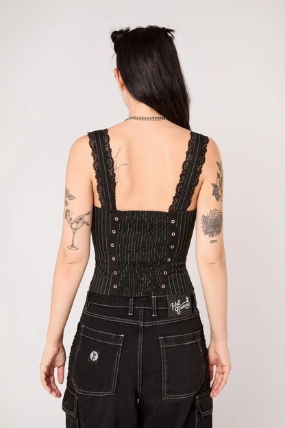 Quinzel C Pinstripe Top