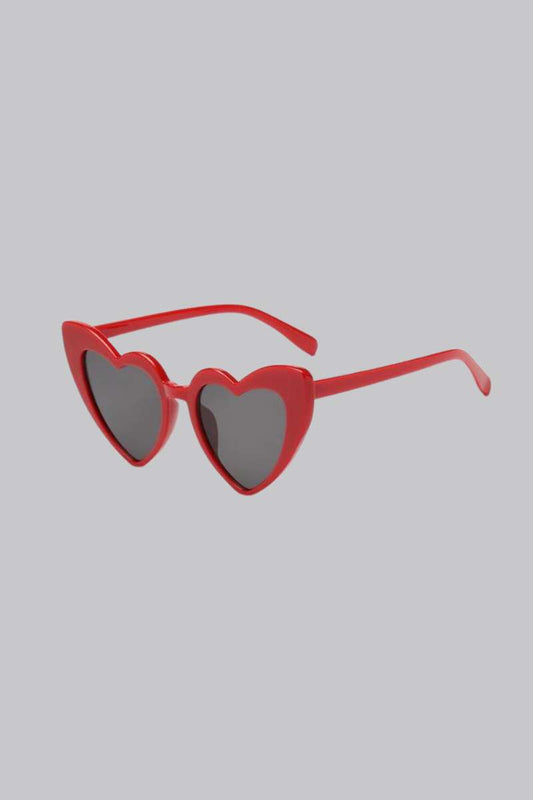Heart Sunglasses - Red