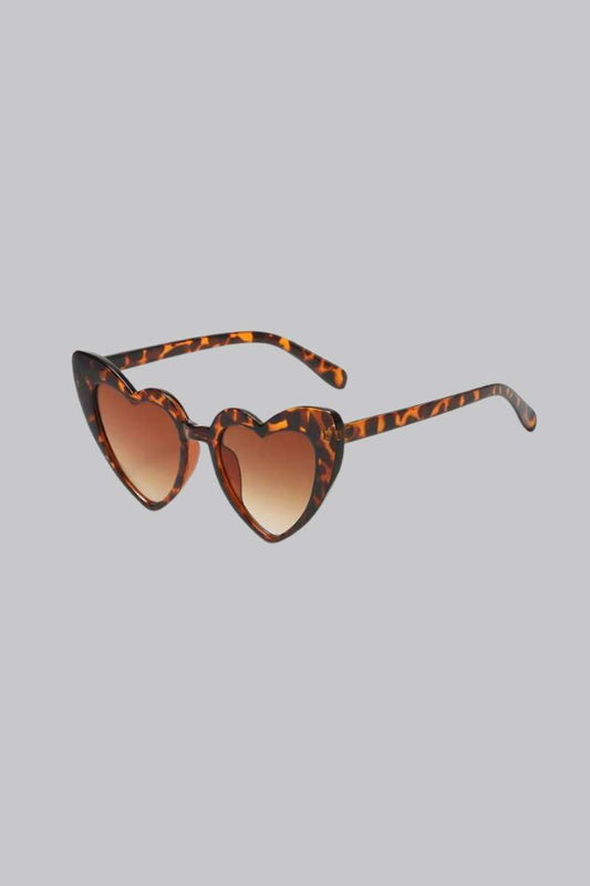 Heart Sunglasses - Leopard