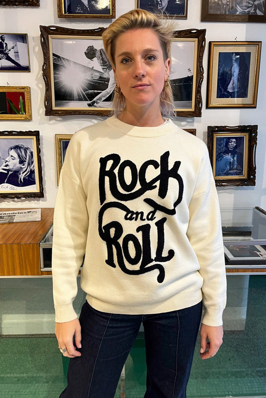 Rock & Roll Sweater Creme