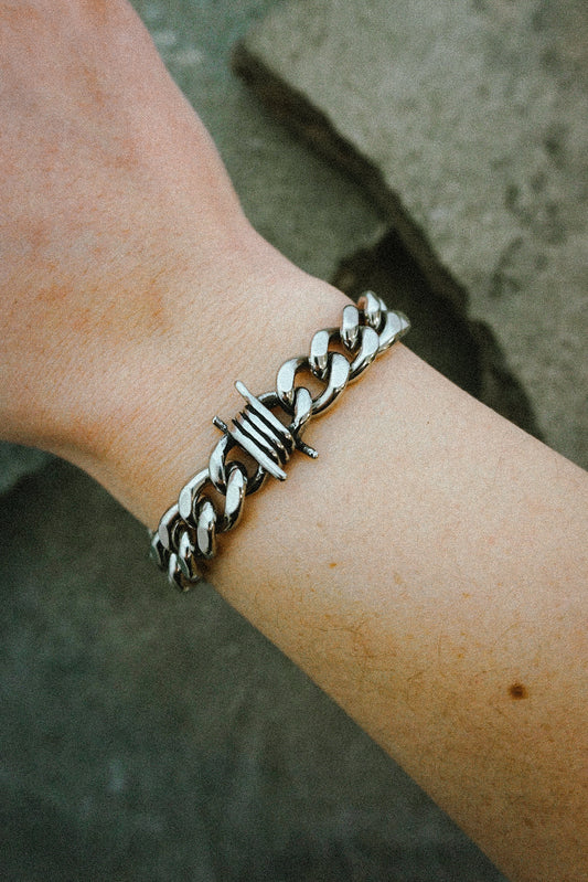 Barbed Wire Chain Bracelet