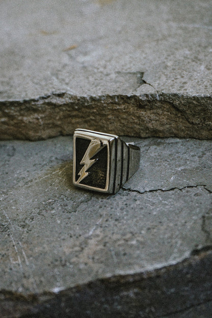Lightning Biker Ring