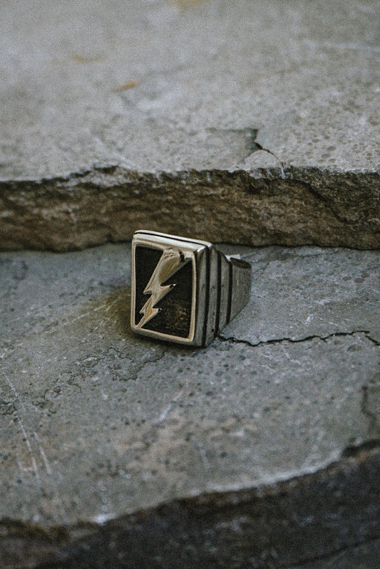 Lightning Biker Ring