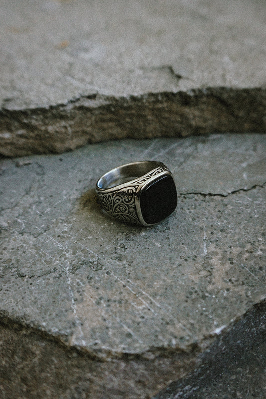 Black Stone Ring