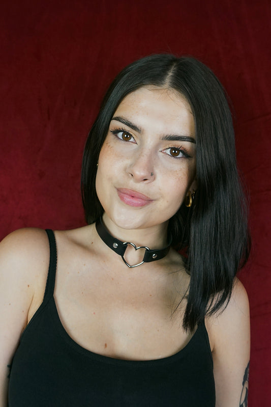 Heart Choker Black