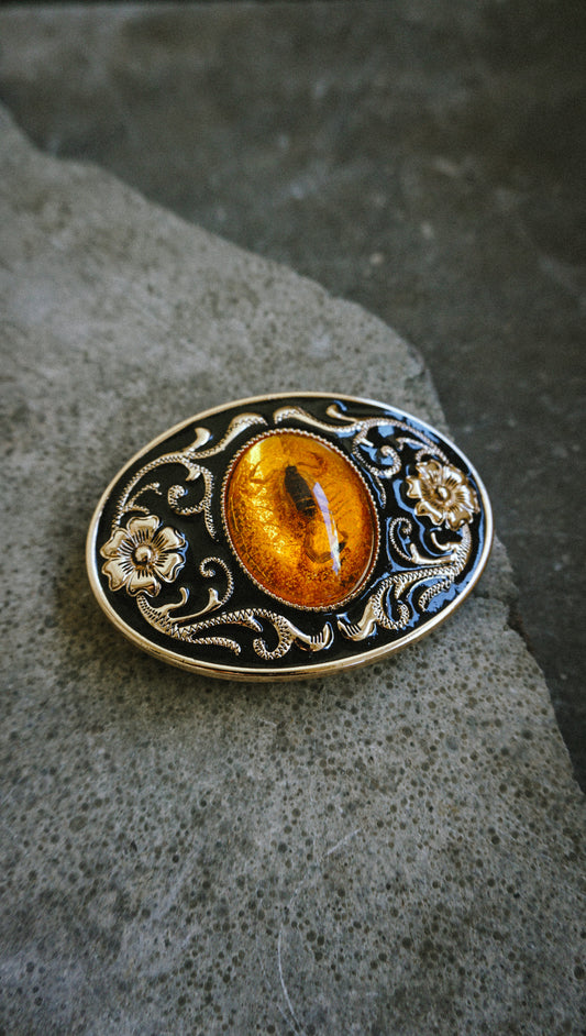 Scorpion Belt Buckle - Whiskey