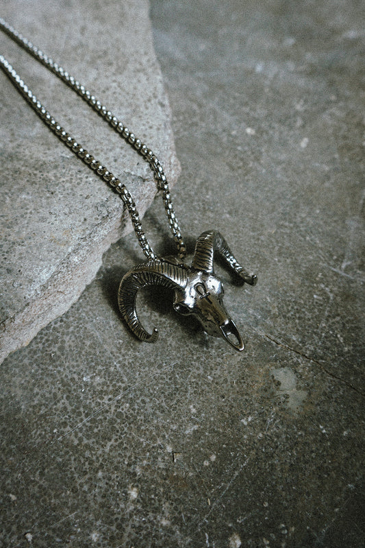 Ram Skull Necklace