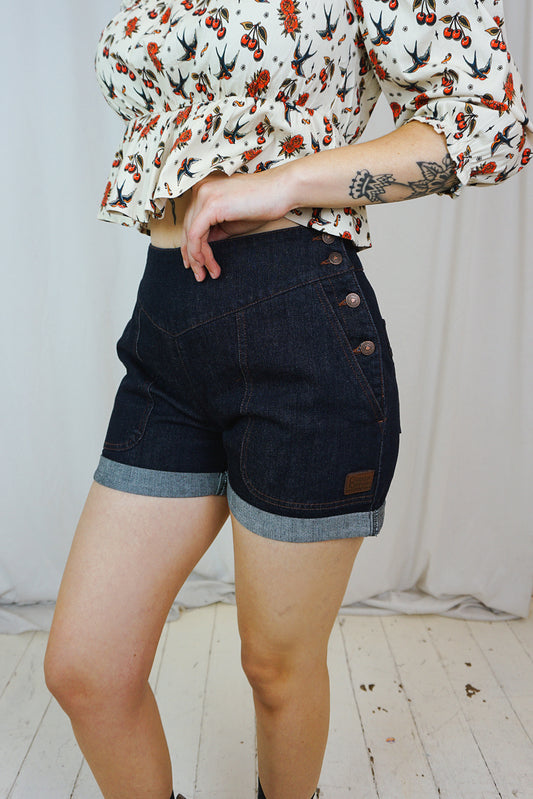 Dark Denim Josie Shorts