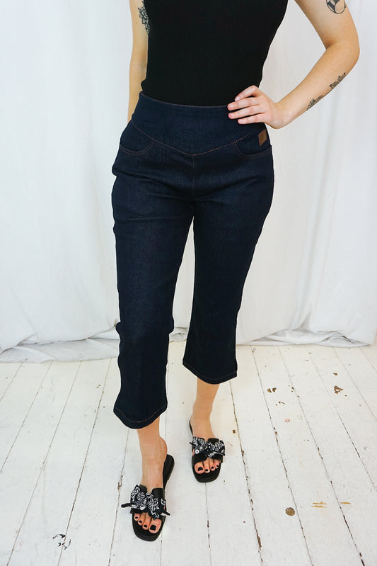 Dark Denim Joan Capri