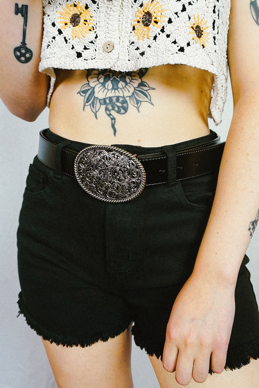 Silver Prairie Belt Buckle