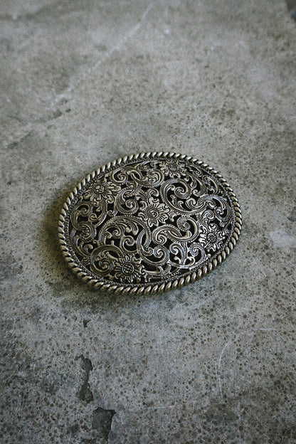 Silver Prairie Belt Buckle