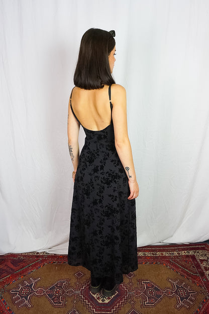 Nocturna Slip Dress - Black