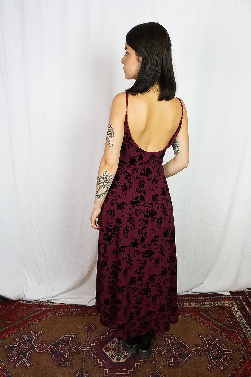 Nocturna Slip Dress - Red Wine