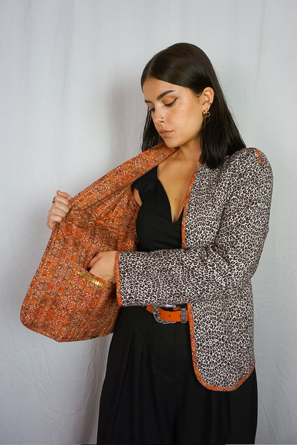 Reversible Leopard Coat