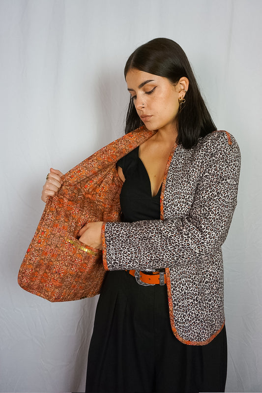 Reversible Leopard Coat