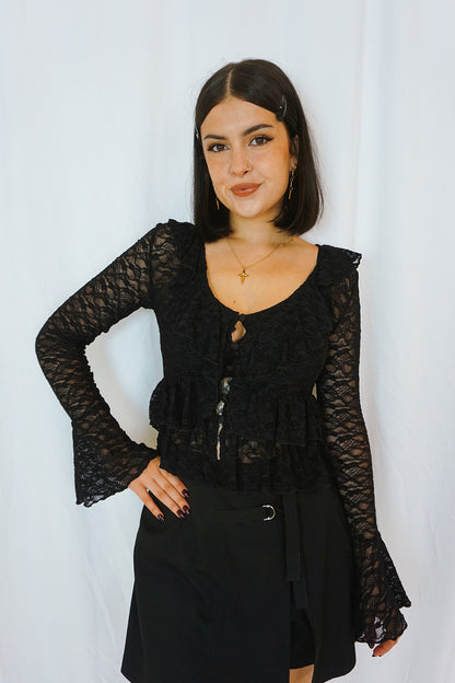 Lace Buttoned Cardigan