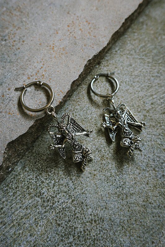 Baphomet Earrings Small