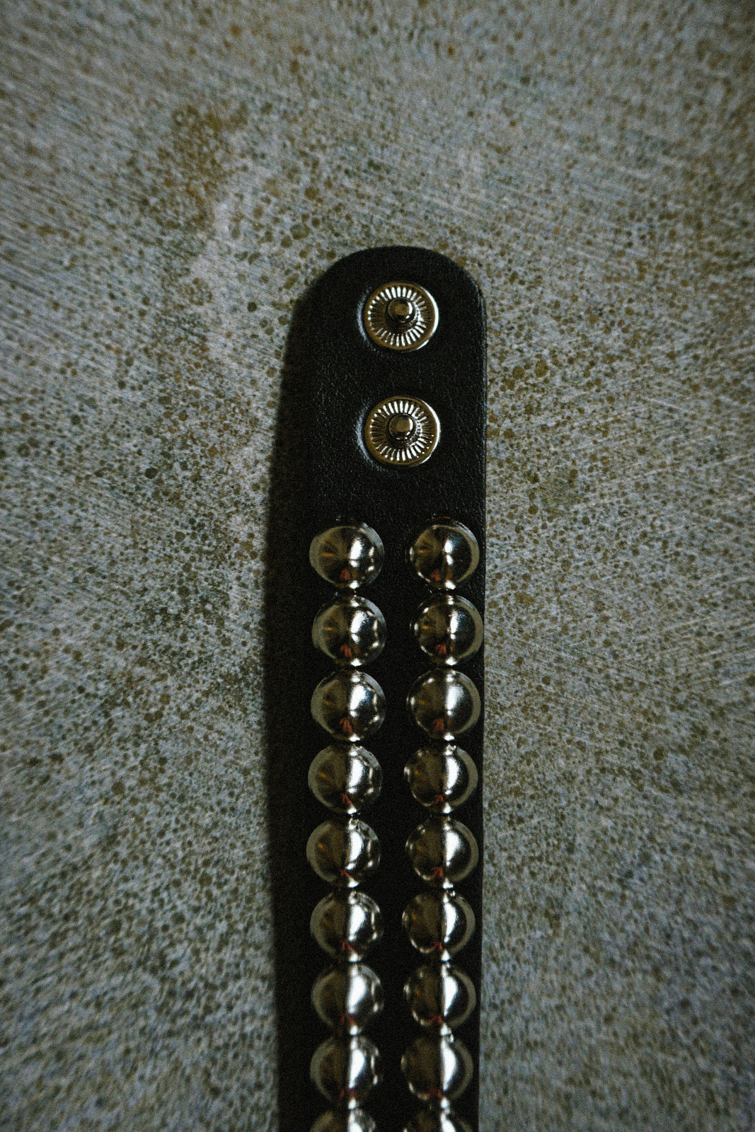Round studded double bracelet