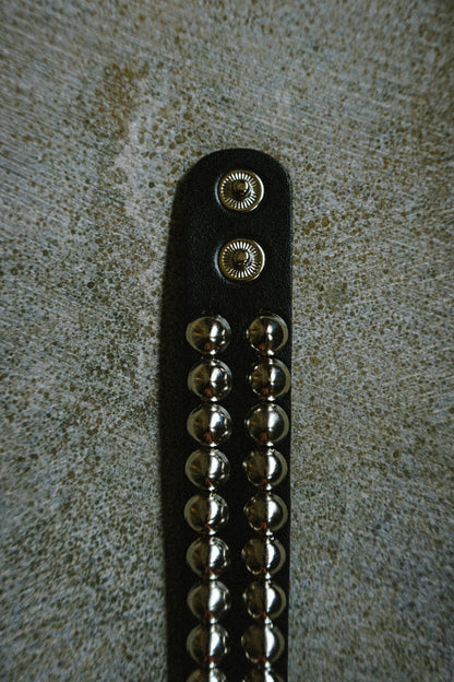 Round studded double bracelet