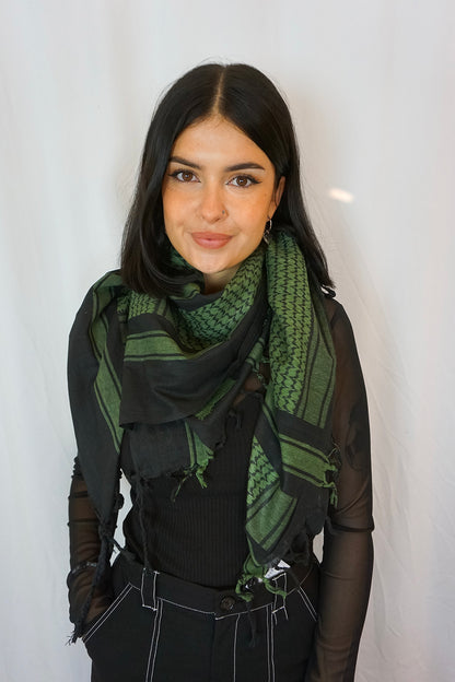 Desert Scarf Black & Green