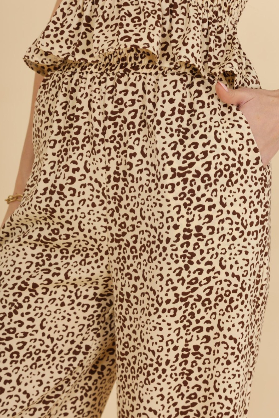Golden Daze Loose Leopard Trousers