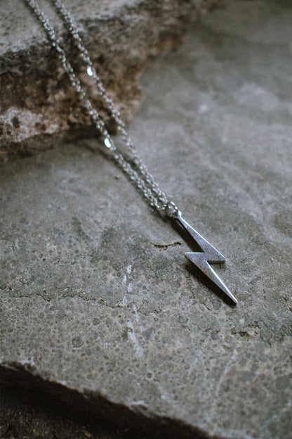 Lightning Necklace Silver