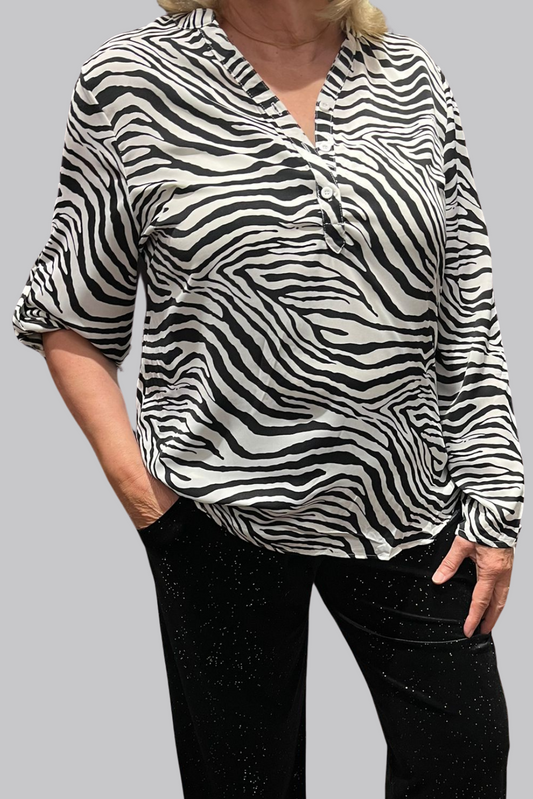 Flowy Zebra Shirt
