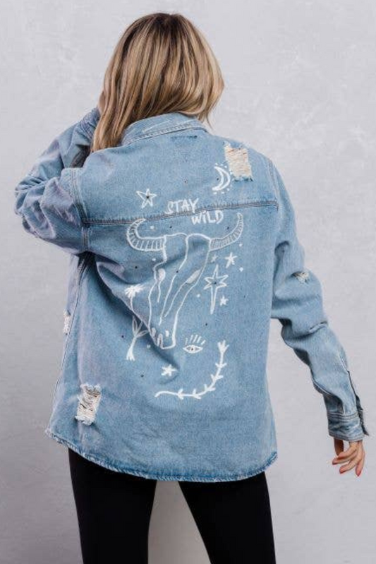 Stay Wild Denim Jacket