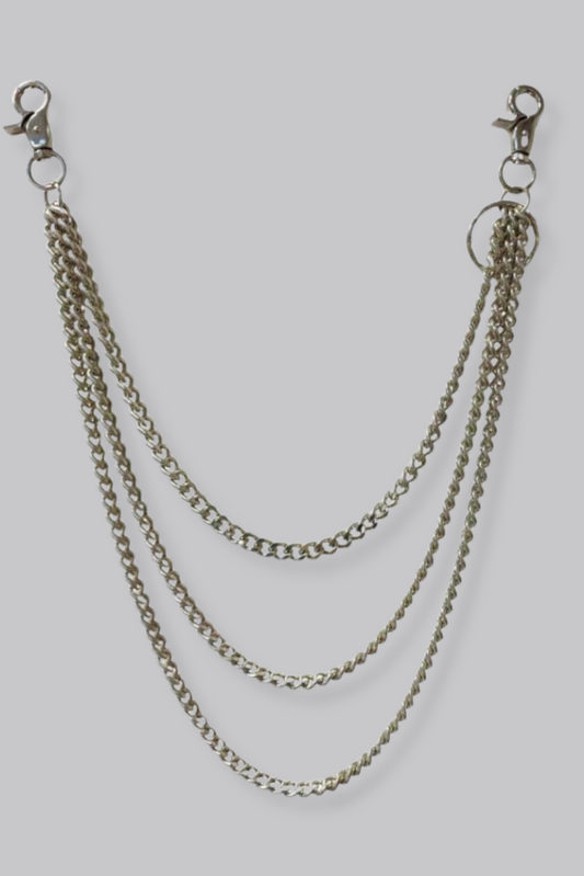 Triple Chain Silver