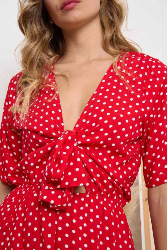 "Dotted polka dots playsuit jumpsuit Alternative Clothing, Dotted Playsuit, Polka Dots, Rockabilly Style, Punk Fashion."