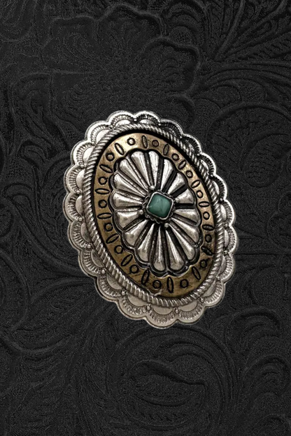 Large Western Concho Statement Ring