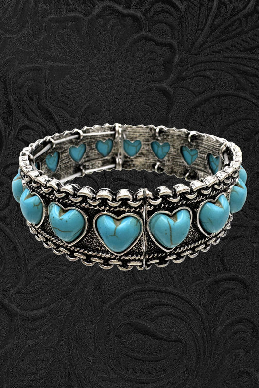 Turquoise Heart Bracelet