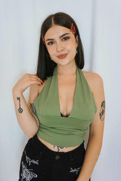 Datura Sage Halter Top