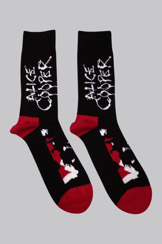 Alice Cooper Socks Red - Socks - Official Merchandise