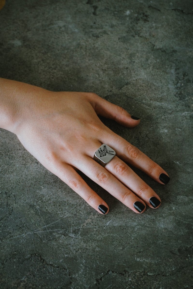 Anubis Ring - Jewellery - House of Bones Jewelry
