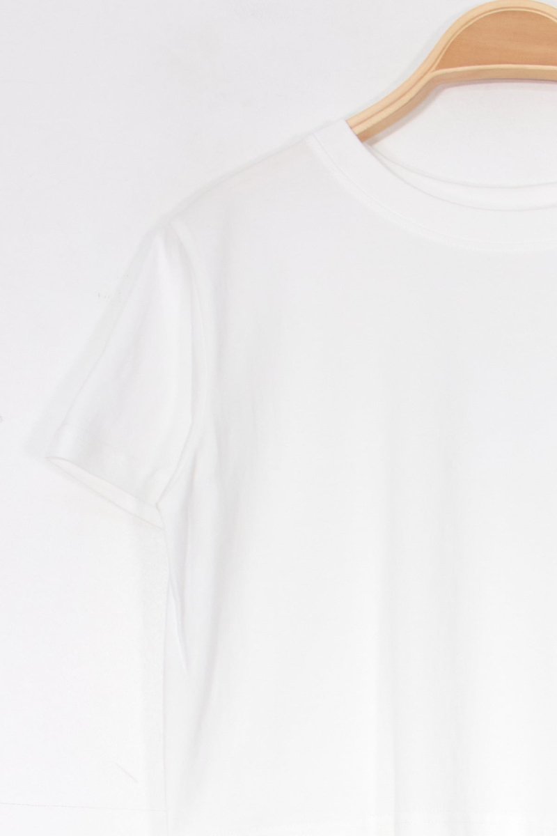 Basic Cropped Tee White - Tops - HOB