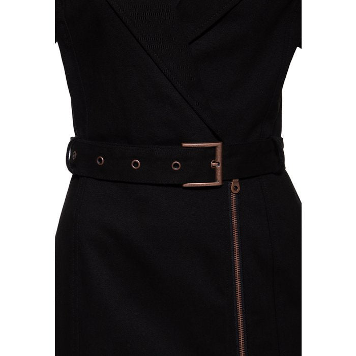 Black Biker Pencil Dress - Trousers - Queen Kerosin