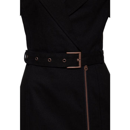 Black Biker Pencil Dress - Trousers - Queen Kerosin