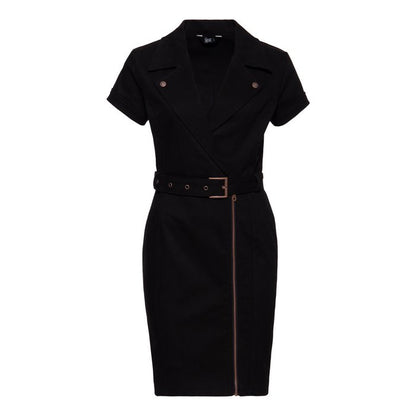 Black Biker Pencil Dress - Trousers - Queen Kerosin