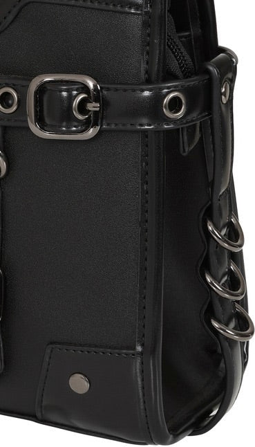 Black Ledger Satchel Bag - Bags - Banned