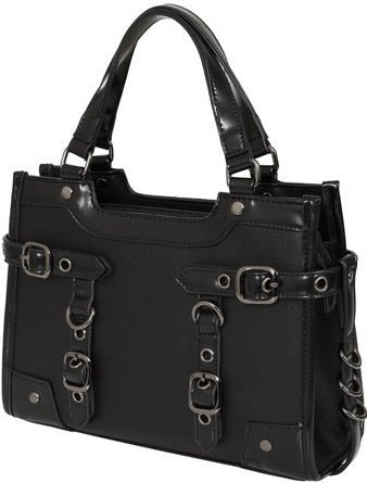 Black Ledger Satchel Bag - Bags - Banned