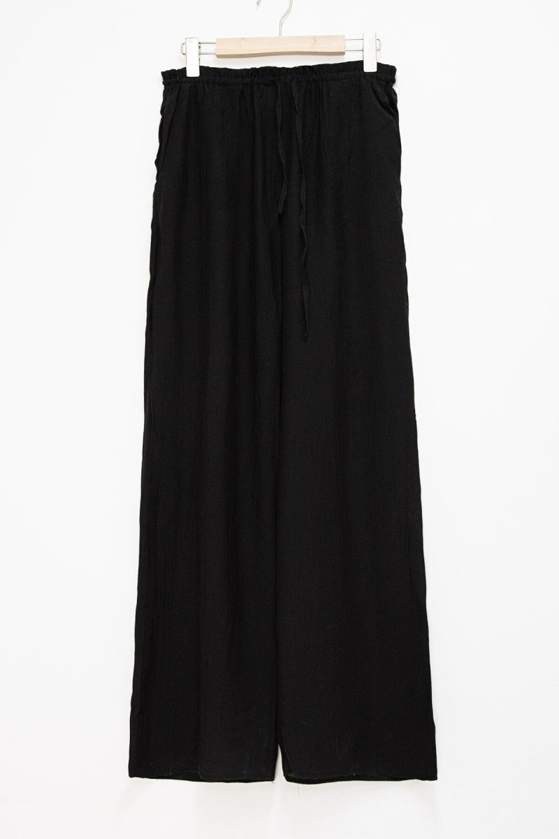 Black Loose Trousers - Trousers - House of Bones