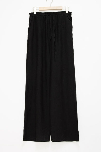 Black Loose Trousers - Trousers - House of Bones