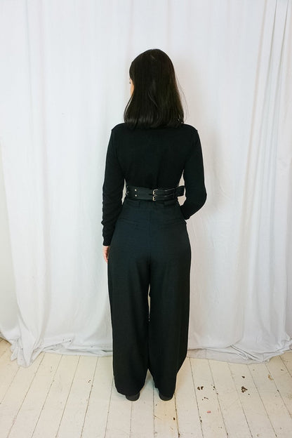 Black Opium Wide Trousers - Trousers - SOKY&SOKA
