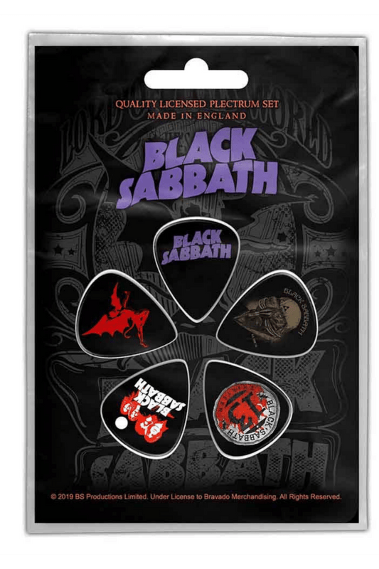 Black Sabbath Plectrum Pack - Accessories - Official Merchandise